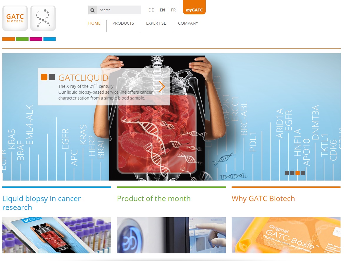 Nové webové stránky GATC Biotech