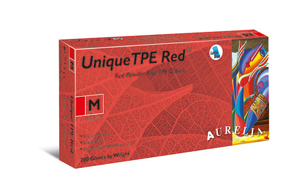 Aurelia Unique TPE ®- RED Powder Free - Medium