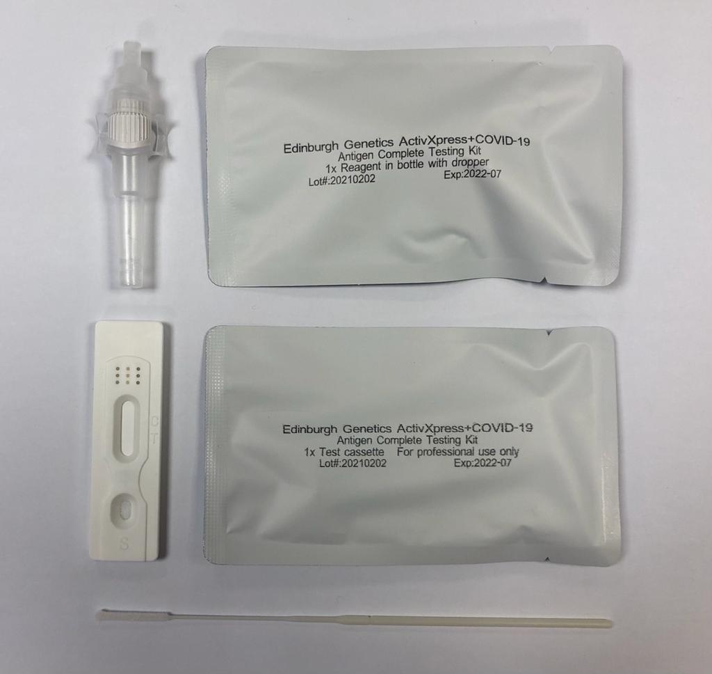 Antigen contents Edinburgh nasal tests obrazek