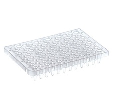 PCR Plate, 96-well, segmented, semi-skirted, white, barcoded