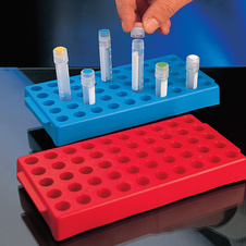 CRYOVIAL RACK 50 PLACES RED