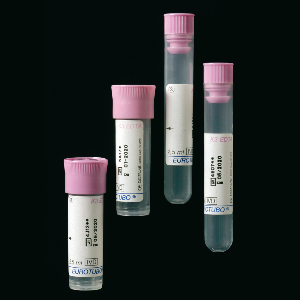 EDTA TUBE DI-K 2.5ML PP