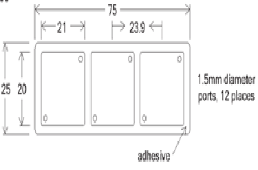 3 Chamber SecureSeal Adhesive, 20x21mmDiax0.15mmD 100/pk